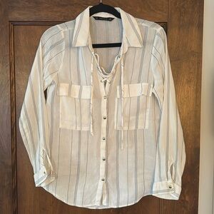 Zara linen shirt